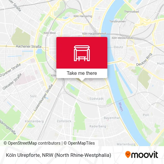Карта Köln Ulrepforte