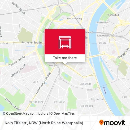 Карта Köln Eifelstr.