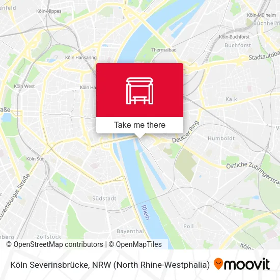 Карта Köln Severinsbrücke
