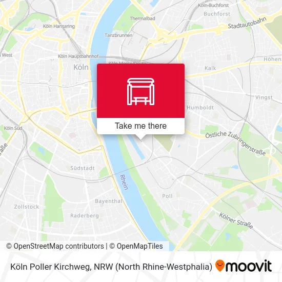 Köln Poller Kirchweg map