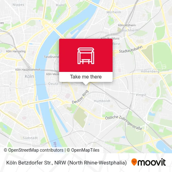 Карта Köln Betzdorfer Str.
