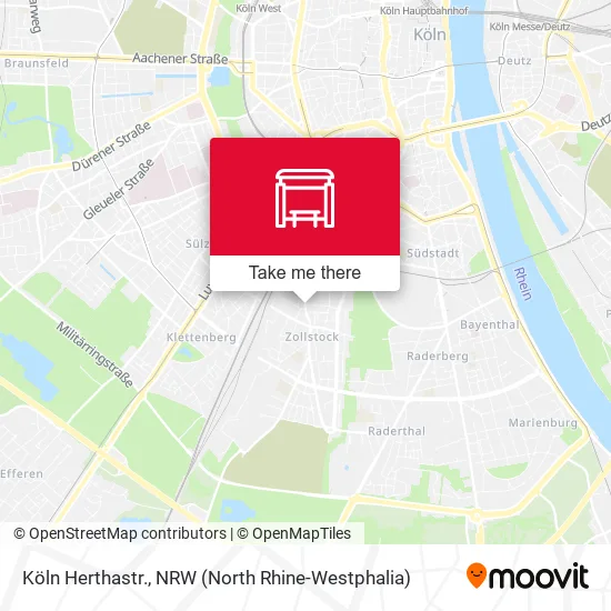 Карта Köln Herthastr.