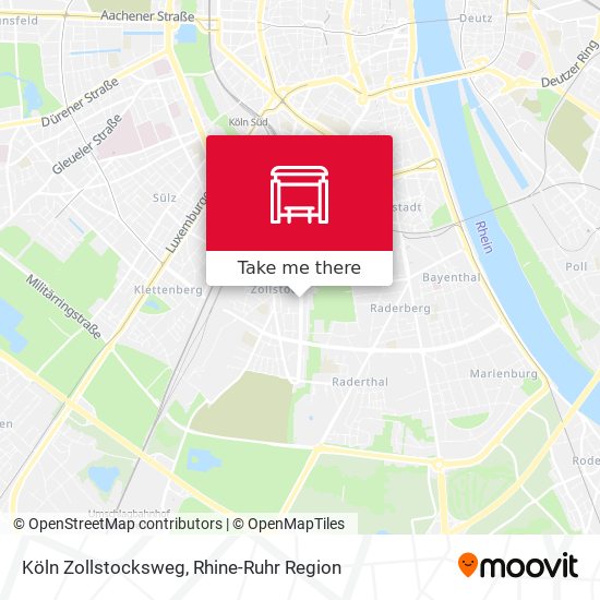 Köln Zollstocksweg map