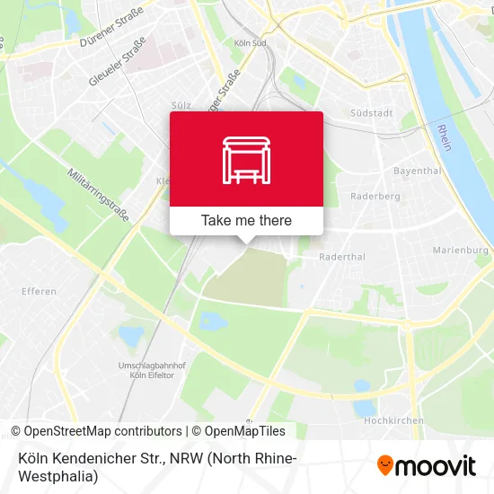 Карта Köln Kendenicher Str.