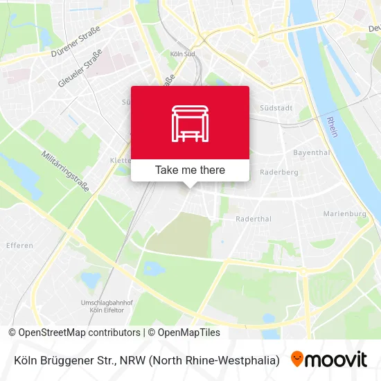 Карта Köln Brüggener Str.