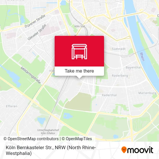 Карта Köln Bernkasteler Str.