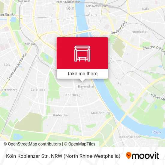 Карта Köln Koblenzer Str.