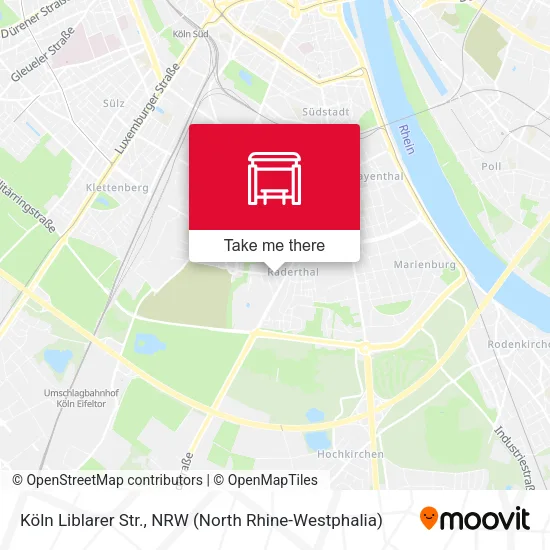 Карта Köln Liblarer Str.