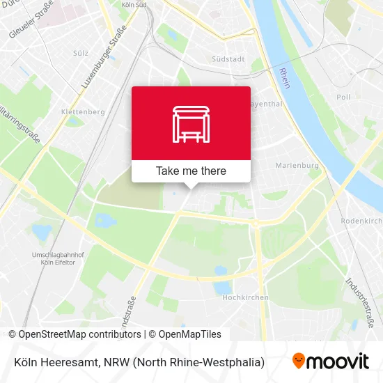 Карта Köln Heeresamt