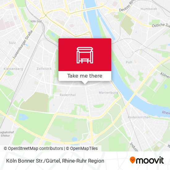 Köln Bonner Str./Gürtel map