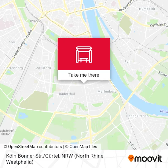 Карта Köln Bonner Str./Gürtel