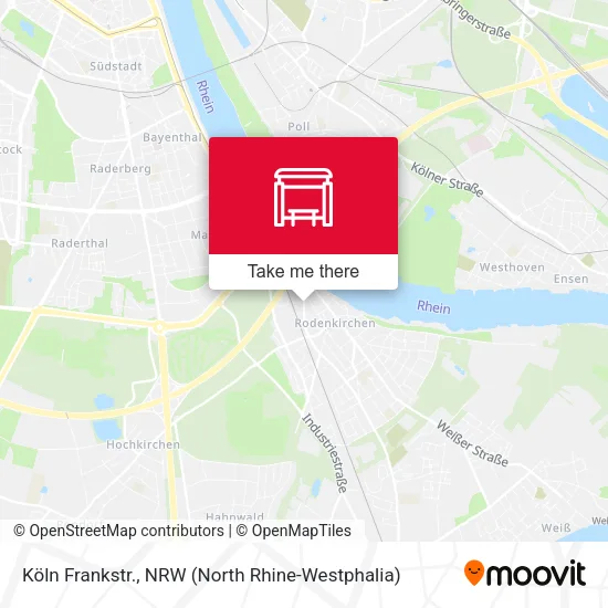 Карта Köln Frankstr.