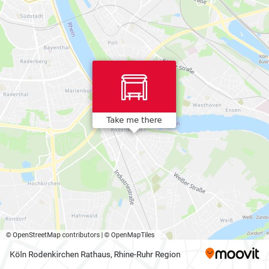 Köln Rodenkirchen Rathaus map