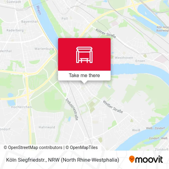 Карта Köln Siegfriedstr.