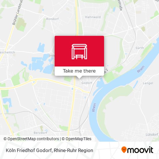 Köln Friedhof Godorf map