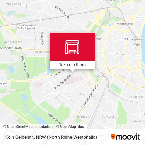 Карта Köln Geibelstr.