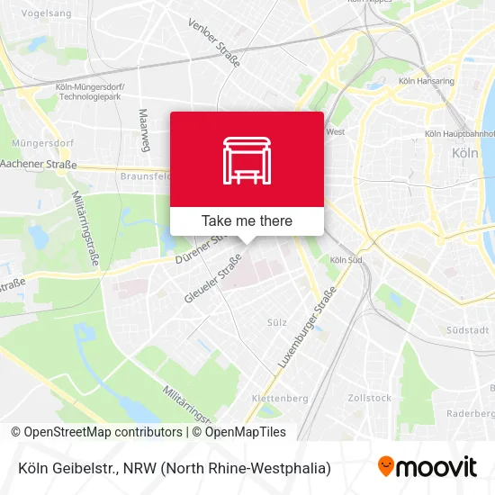 Карта Köln Geibelstr.