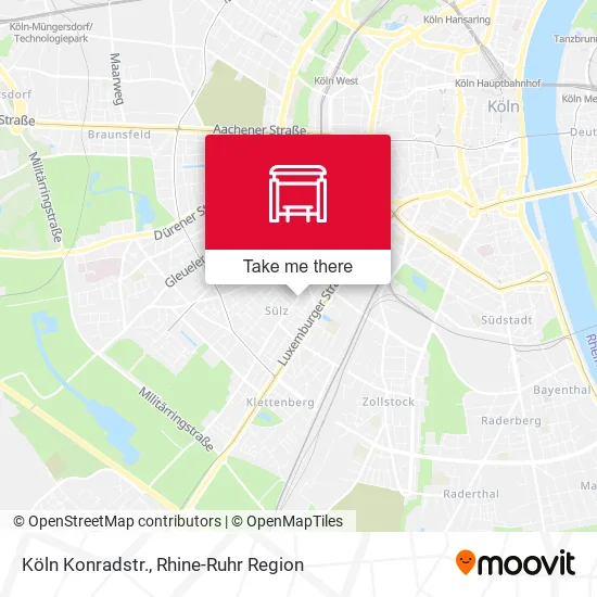 Карта Köln Konradstr.