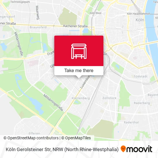 Карта Köln Gerolsteiner Str