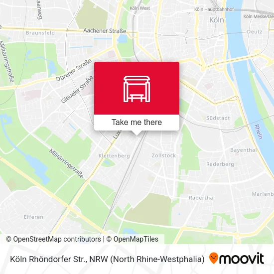 Köln Rhöndorfer Str. map