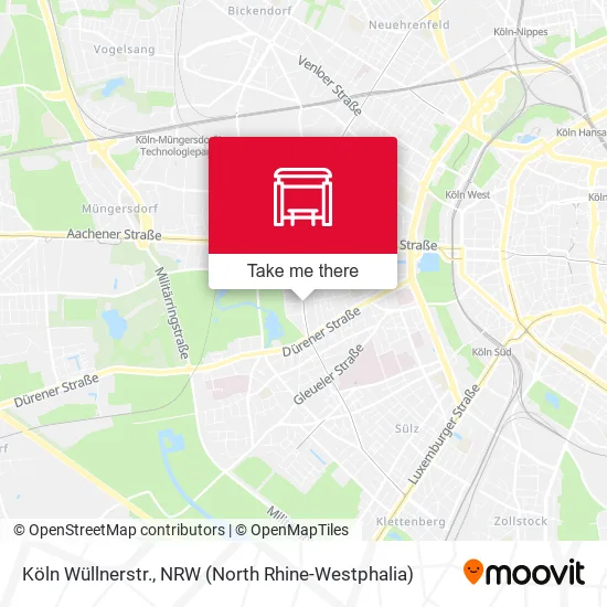 Карта Köln Wüllnerstr.