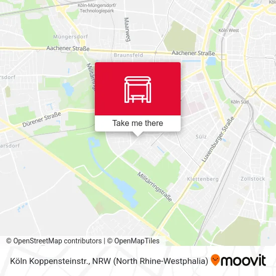 Карта Köln Koppensteinstr.