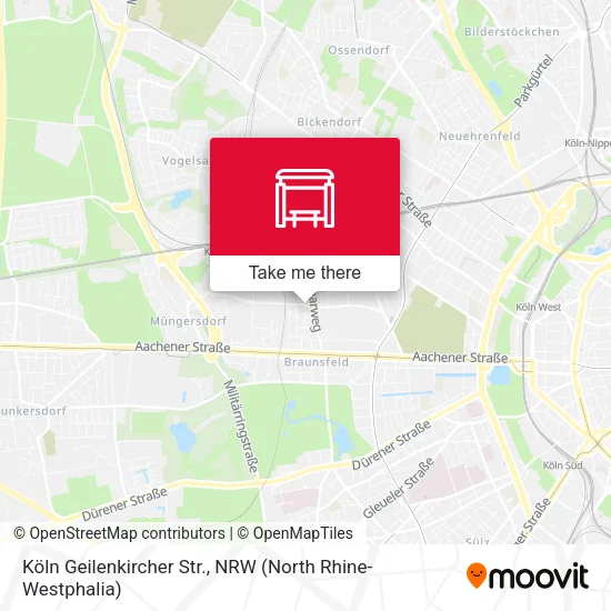 Карта Köln Geilenkircher Str.