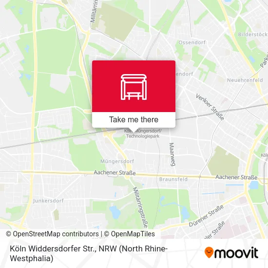 Карта Köln Widdersdorfer Str.