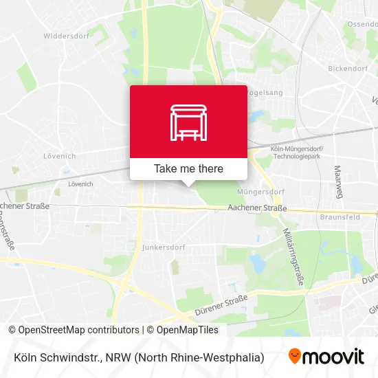 Карта Köln Schwindstr.