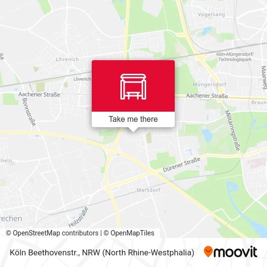 Карта Köln Beethovenstr.