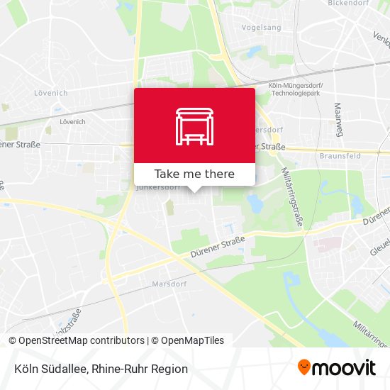 Köln Südallee map