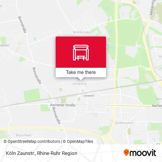 Карта Köln Zaunstr.