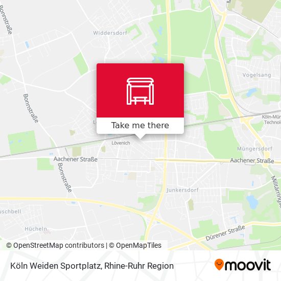 Köln Weiden Sportplatz map