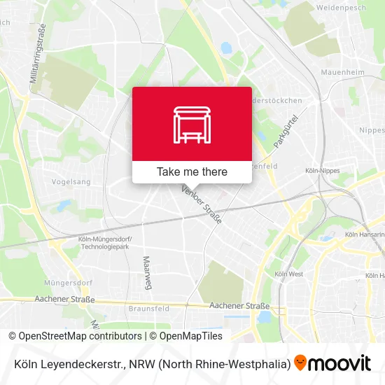 Карта Köln Leyendeckerstr.