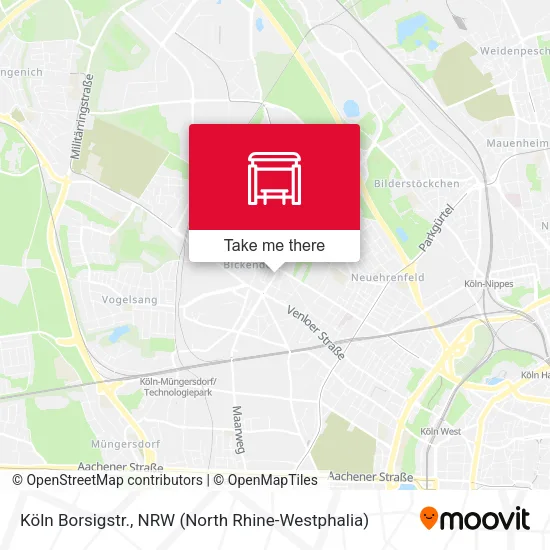 Карта Köln Borsigstr.