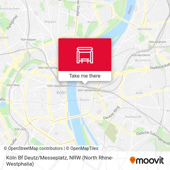 Карта Köln Bf Deutz/Messeplatz