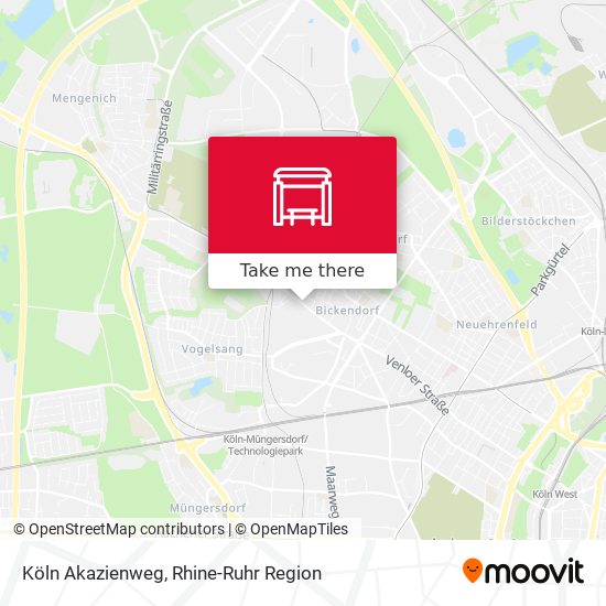 Карта Köln Akazienweg