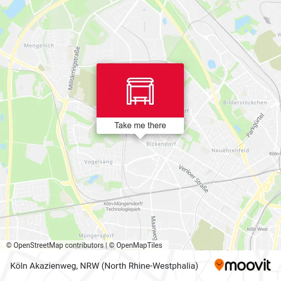 Köln Akazienweg map