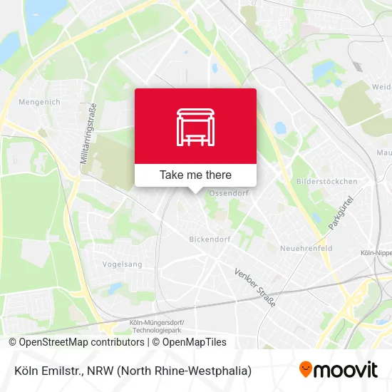 Карта Köln Emilstr.