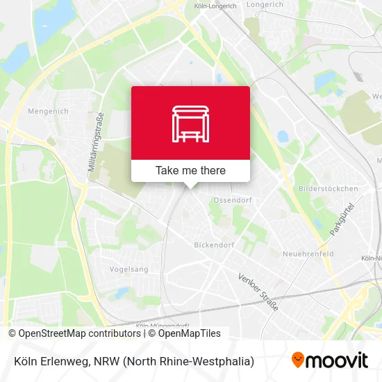 Карта Köln Erlenweg