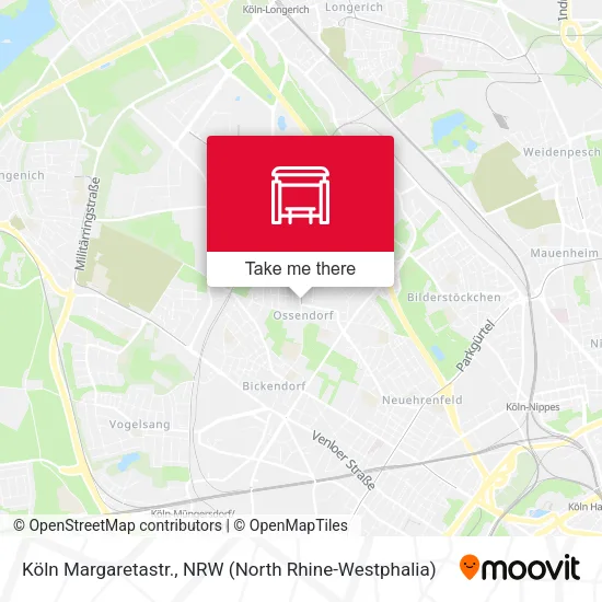 Карта Köln Margaretastr.