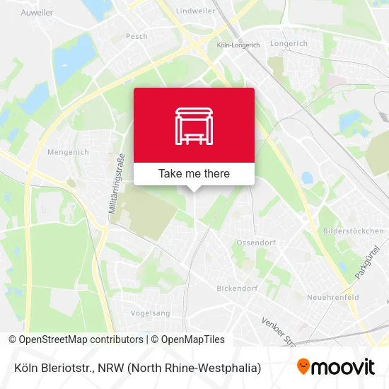 Карта Köln Bleriotstr.