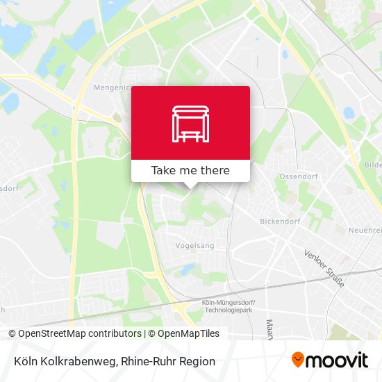 Köln Kolkrabenweg map
