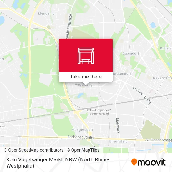 Карта Köln Vogelsanger Markt