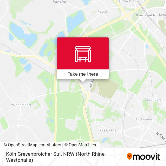 Карта Köln Grevenbroicher Str.