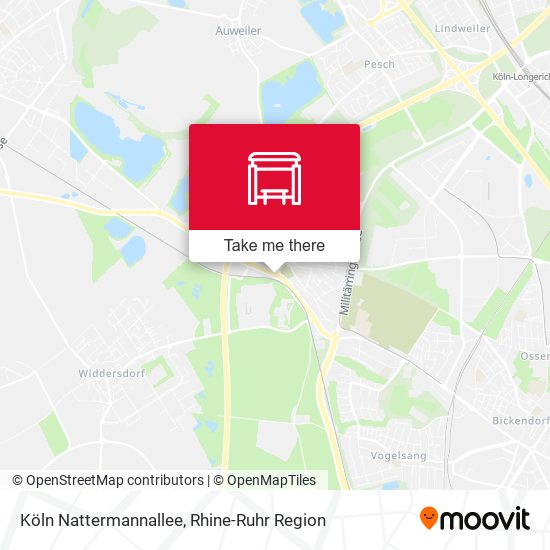 Köln Nattermannallee map