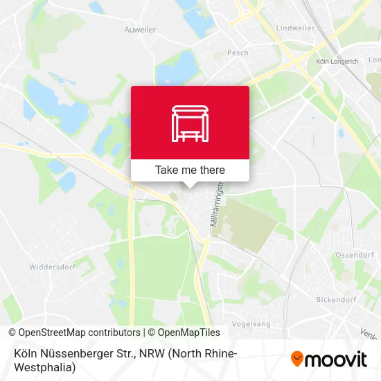 Карта Köln Nüssenberger Str.