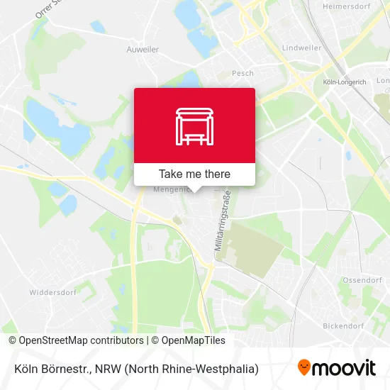 Карта Köln Börnestr.