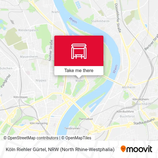 Köln Riehler Gürtel map