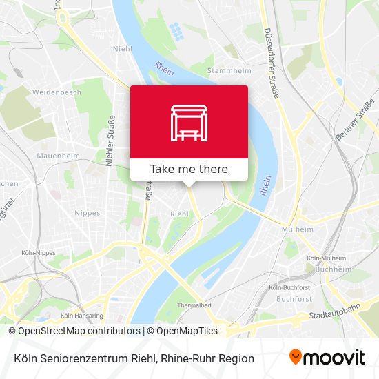 Köln Seniorenzentrum Riehl map